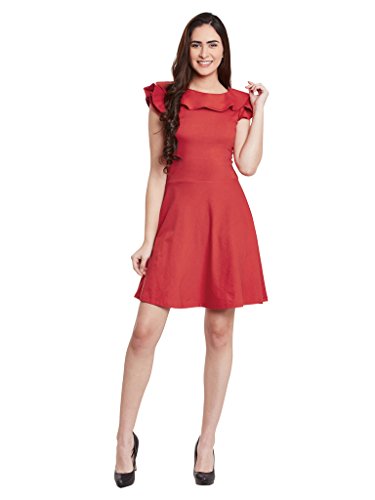Image of Miss Chase Women's Cotton Mini Skater Dress