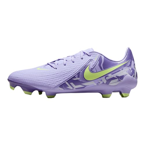 Nike United Phantom GX 2 Academy MG Low-Top Soccer Cleats (HF1595-500, Purple Agate/Barely Volt)