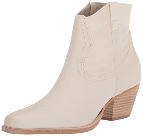 Dolce Vita Women's Womens Silma Western Boot, Ivory, 8.5 US