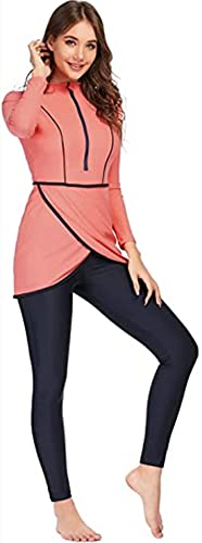 FOKULUNDA Plus Size Badeanzug Modest Bademode Cover