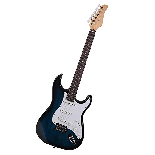 JUJUYACO Rosewood Fingerboard Electric Guitar Blue