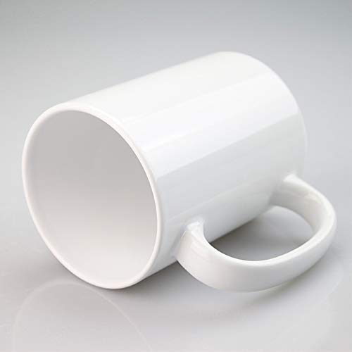 CINY Tazas de Café de Porcelana 400 ml, Taza de Café Té Cerámica También para Caliente Adecuada para Oficina, Dormitorio… - Imagen 4