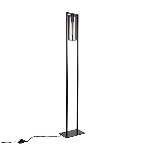 Qazqa balenco wazo - Lampada da terra Moderno - 1 luce - L 26 cm - Nero - Moderno - Soggiorno I Camera da letto I Sala da Pranzo I Cucina