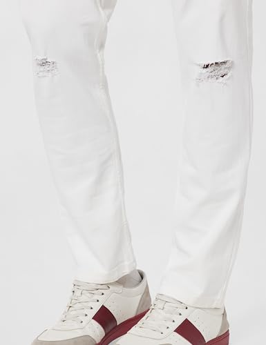 Image of The Indian Garage Co Men Slim Fit Solid Mid-Rise Stretchable Jeans