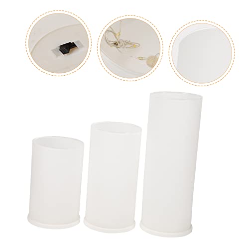 Led pilas para bodas y decoración de candelabro eléctricas de velas PRETYZOOM 3 piezas 2