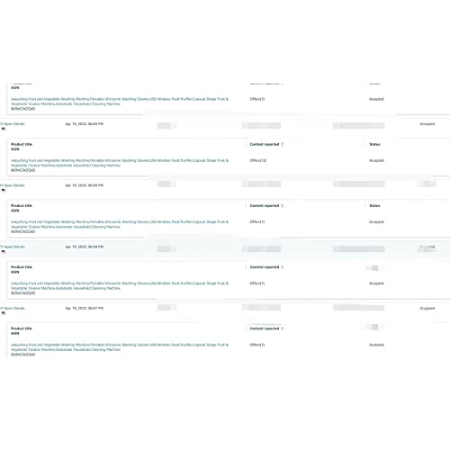 weiyufang Máquina de lavar frutas e vegetais, limpador de lavagem ultrassônico portátil, purificador