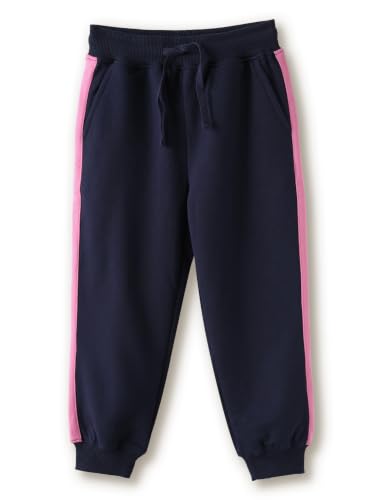 Image of Amazon Brand - Symbol Girls Contrast Panel Detail Cotton Rich Track Pants