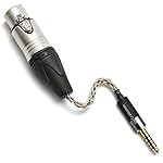 44mm-Balanced-Male-to-4-Pin-XLR-Balanced-Female-Portable-Headphone-Adapter-Cable-6N-Single-Crystal-Silver-Headphone-Jack-Convert-Cable-for-Audio-Players-with-25mm-Ports