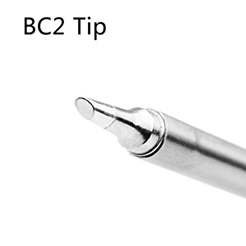 UY CHAN (2 Tips) Original TS100 Digital OLED Programmable Pocket-size Portable Soldering Iron Station Kit DC 5525 Embedded Interface Acceleration Sensors STM32 Chip (with B2 Tip + BC2 Tip)