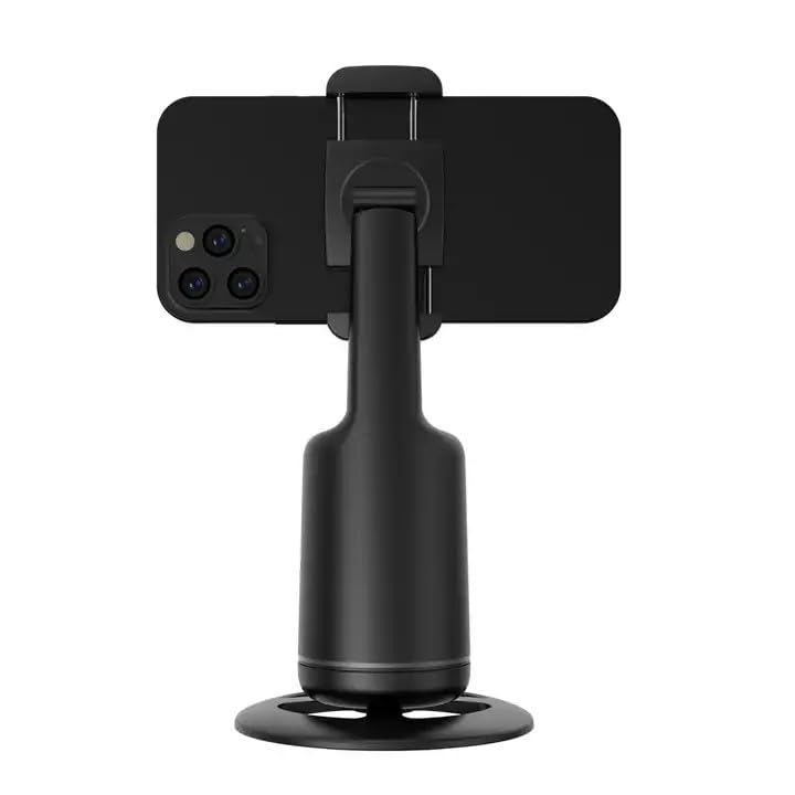 Soporte Para Móvil Con Seguimiento Facial Automático - Gira 360°, Sin App, Color Negro