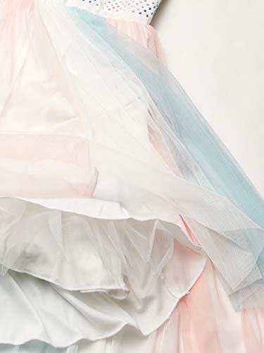 Speechless Girls' High Neck Party Dress with Mesh Skirt3