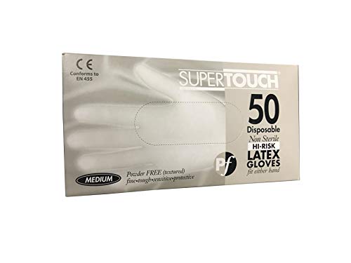 SuperTouch 50 x Nitrile Disposable Gloves, Medium, Non-Powdered (free P&P on all products)