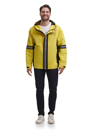 Image of DKNY mens Dkny Men's Taslan Performance Hoody With Reflective Detail