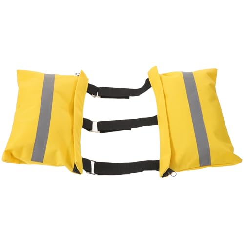 Soporte Resistente para Mangueras de Aguas Residuales con bolsa de peso amarilla