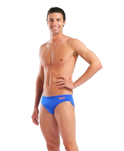 Image of Arena Men's Team Solid Swim Brief MaxLife Athletic Swimwear Professional Swimsuit Bathing Suit