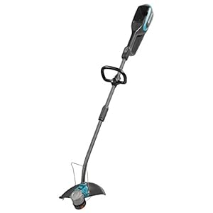 GARDENA PowerCut Li-40/30 Accutrimmer: grastrimmer (zonder accu) met maaibreedte van 300 mm, duurzaam maaidraad, hoge looptijd accu, uitklapbare plantenbeschermingsbeugel, deelbare steel (9827-55).