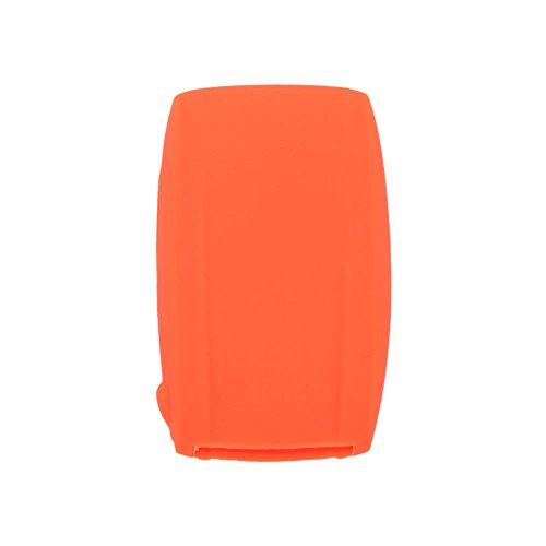 BROVACS Silicone Cover Protector Case Holder Skin Jacket Compatible with JAGUAR 5 Button Smart Remote Key Fob CV4983 Orange - Image 2