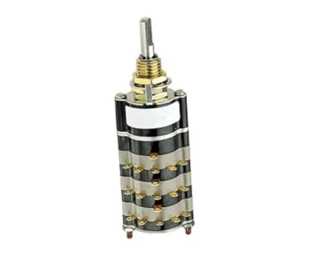 09MS30-01-1-08N, Switch Rotary SP8T 8 Flatted Shaft Solder Lug 0.25A 115VAC 28VDC Automotive