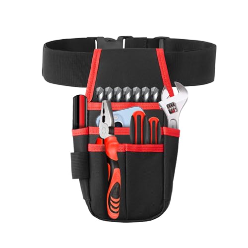 Bolsa de herramientas para la cintura, delantales, organización, bolsas de jardín con bolsillos de almacenamiento, accesorios de electricista, multifuncional, cinturón de lona