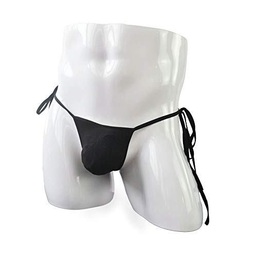 Mens Translucent Ice Silk Thong Adjustable G-Strings Underwear2