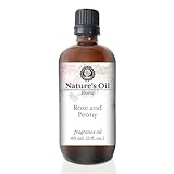 Rose & Peony Fragrance Oil (60ml) for Diffusers, Soap Making, Candles, Lotion, Home Scents, Linen Spray, Bath Bombs, Slime