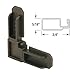 Prime-Line MP7728-50 Screen Frame Corner, 5/16 In. x 3/4 In., Bronze Plastic (50 Pack)