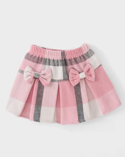 Image of Toddler Girl Clothes Outfit Shirt Top Plaid Mini Skirt Outfits Set Little Girl Dresses Kids Clothes for Girls 18M-8T