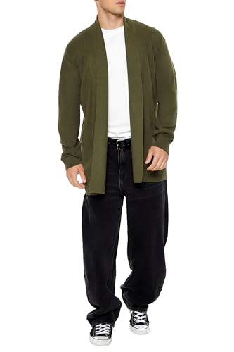 Forever 21 Men's Open-Front Cardigan Sweater2