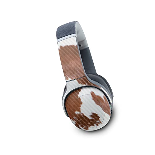 Image of MightySkins Carbon Fiber Skin Compatible with Skullcandy Crusher Evo Wireless - Cow Hide | Protective, Durable Textured Carbon Fiber Finish | Easy to Apply | Made in The USA