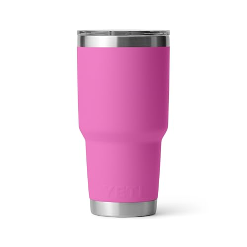 Image of YETI Rambler 30 oz Tumbler, Stainless Steel, Vacuum Insulated with MagSlider Lid, Wildflower Fuchsia