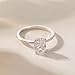 EAMTI 2CT 925 Sterling Silver Engagement Rings Radiant Cut Solitaire Cubic Zirconia CZ Wedding Promise Rings for Her Wedding Bands for Women Size 8