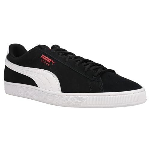 PUMA Mens Suede As Lace Up Sneakers Shoes Casual - Black, Red, White - Size 11.5 M2