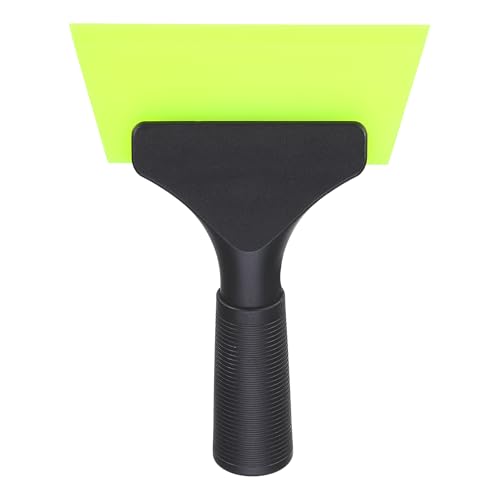 Image of uxcell 5 Inch Shower Squeegee for Glass Doors, All-Purpose Bath Squeegee with Handle for Bathroom Window Mirror Car Glass, Green