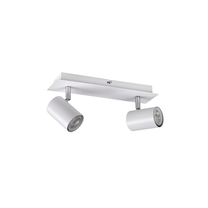 Lámpara de pared, saliente para 2 bombillas GU10, color blanco