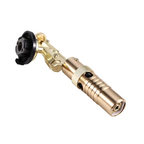 Lonrtesw Quemador de Gas, Soplete de Soldadura, Lanzallamas, Portátil, Ajustable, de Cobre, para Soldar, Equipo de Soldadura para Barbacoa Al Aire Libre
