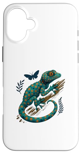 Tokay Gecko~܂؃|X^[ ঒ރfUC X}zP[X iPhone 16 Plus p