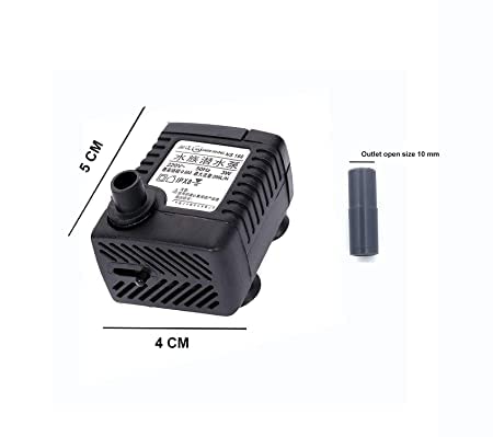 Image of (150L /H, 2W, 40 Hmax) Submersible Water Pump with RGB Light for Small Fountain, Fish Tank, Pond with 1.5m Power Cord