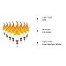 8 Pack E12 LED Flame Effect Light Bulbs - 2020 Upgrade 4 Modes with Upside Down Effect - E12 LED Flickering Candelabra Light Bulbs for Indoor/Outdoor/Hotel/Party/Bar Decorations
