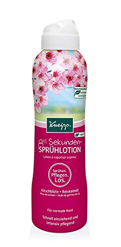 Preisvergleich Produktbild 3x Kneipp Sekunden-Sprühlotion Kirschblüte Reiskeimöl je 200ml PZN13879442 Vegan