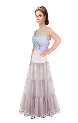 Shimaly® Women's Floor Length Wedding Petticoat Long Underskirt For Formal Dress (Xl-3Xl, Gray) #TOP2