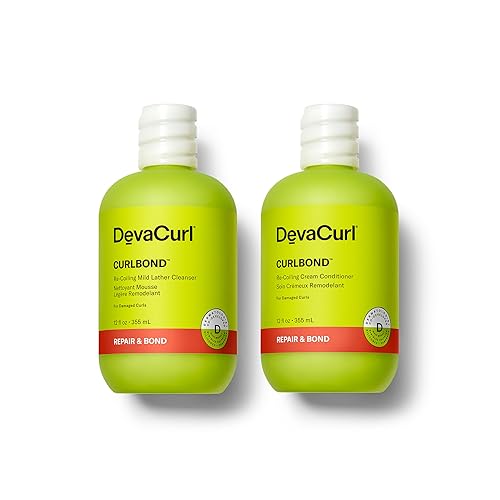 DevaCurl CurlBond Re-Coiling Mild Lather Cleanser and Conditioner...