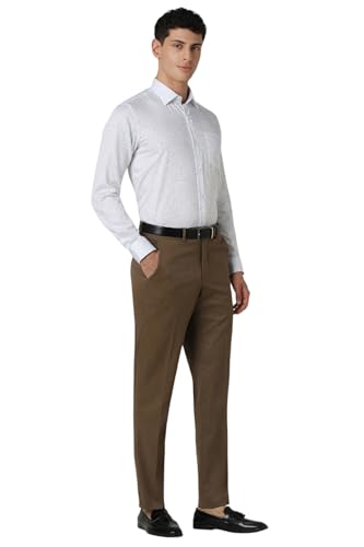 Image of Van Heusen Formal Printed Shirt for Men| Premium Cotton| Full Sleeves| Slim Fit |Breathable Fabric