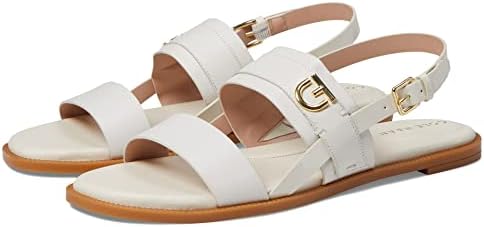 Cole Haan Women's Charlotte Flat Sandal, Ivory Leather, 9 | Image 3