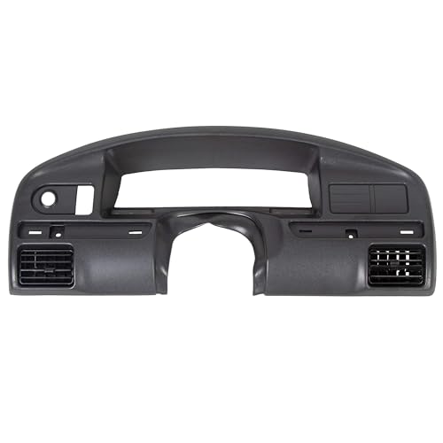 HECASA Dash Cover Board Panel Bezel Compatible with 1992-1997 Ford F150 F250 F350 F-150 F-250 F-350 Bronco Dashboard Cluster Instrument Trim Cap Replacement for F2TZ15044D70A Gas Engines ONLY