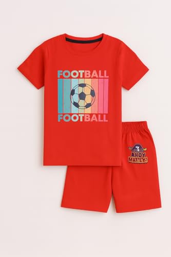 Image of EIO Boys Cotton Printed Dress Clothing Set Combo with Tshirts & Shorts-Pack 3