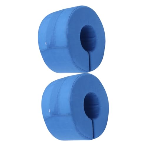 Healeved 2pcs Foot Heightening Pillow Pillows Leg Bolster Leg Cushion Elevating Bed Foot Sleeping Tool Knee Brace Support Elevated Foot Heel Pillow Foot Cushion Foot Elevator Cotton Blue