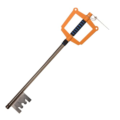 ZKBWFLA Carbon Steel Keyblades Yellow Key Real Metal About 34 inches Prop for Gift Collection and Cosplay