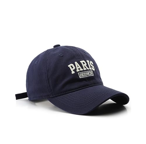 Consejos para Comprar Gorras de Moda los mejores 10. 43 Gorra de béisbol romántica de París de moda clásico para hombres y mujeres, retro para deportes al aire última intervensión casual, Azul, Talla única