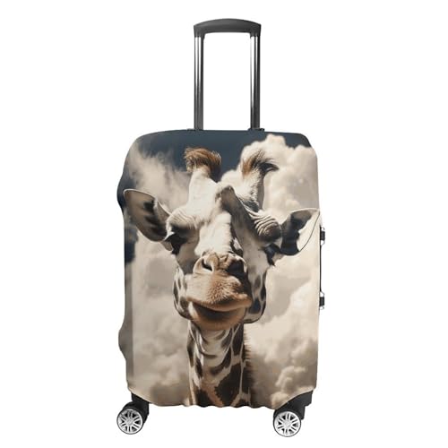 Giraffe in The Clouds Travel Luggage Cover Anti-scratch Suitcase Cover Elastic Suitcase Protective Cover Fits 19-32 Inch Luggage L