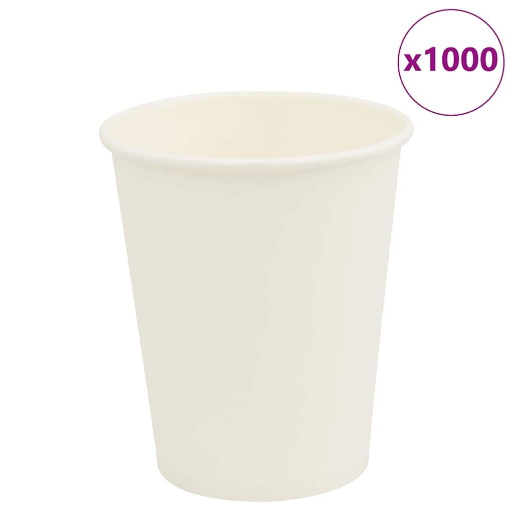Rantry Bicchieri da caffè in Carta 1000 pz 8oz 200ml Bianco, Arredo Mobili da Interni per Camera da Letto Soggiorno Ufficio